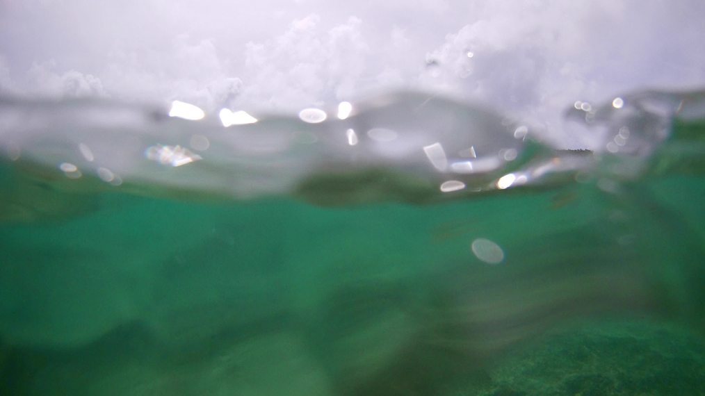 A close-up of wave in the water.