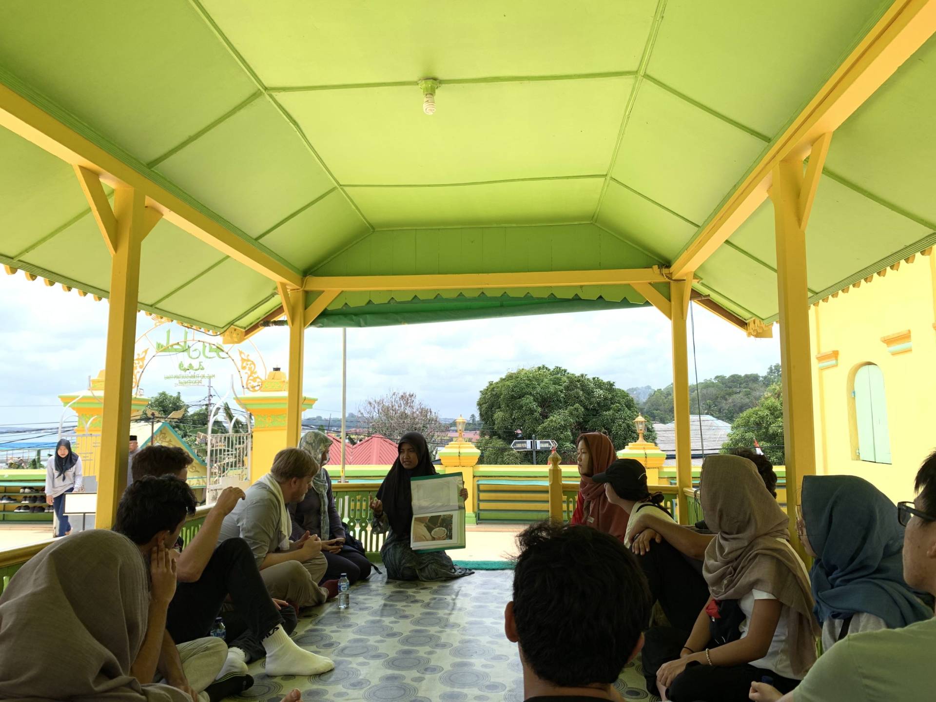 Bintan LAB trip at a resting site