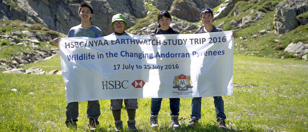 NYAA/HSBC YOUTH ENVIRONMENTAL AWARD 2016 - EARTHWATCH EXPEDITION