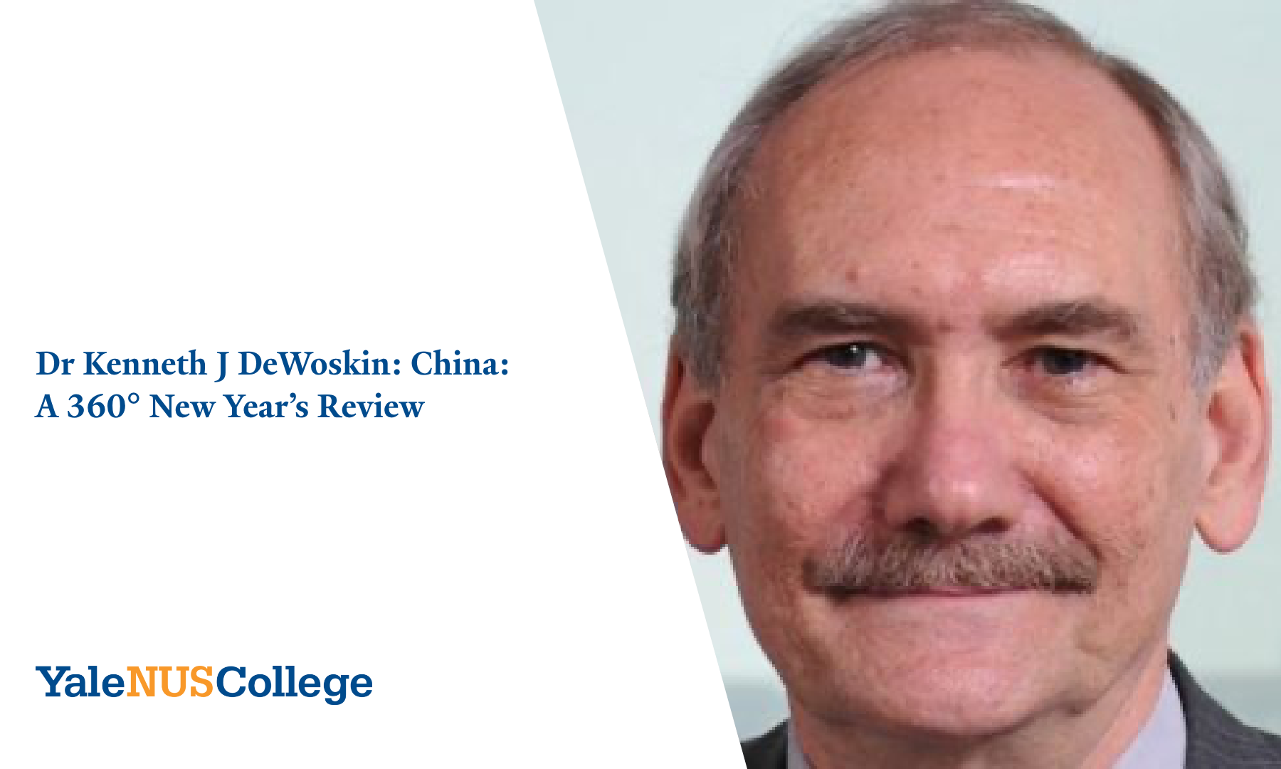 Dr Kenneth J DeWoskin: China: A 360° New Year's Review