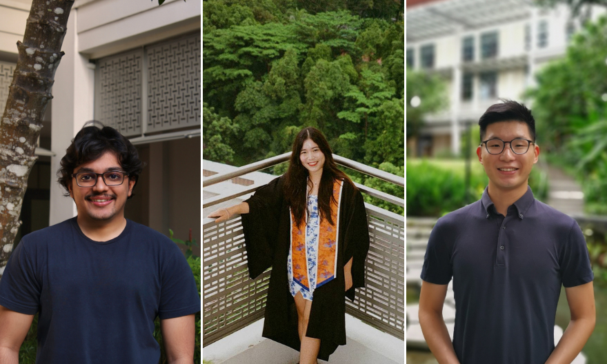 Three Yale-NUS graduates received NUS awards for academic and extracurricular excellence